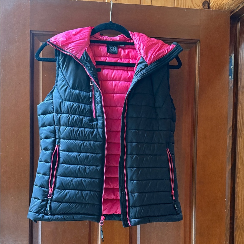 Stormtech Black and Pink Puffer Vest